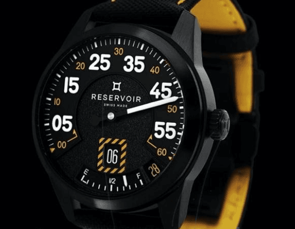 Reservoir Watch — retrograde display